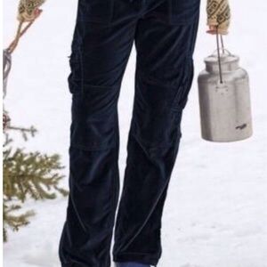 Sundance Nightfall Velvet Cargo Pants -Black